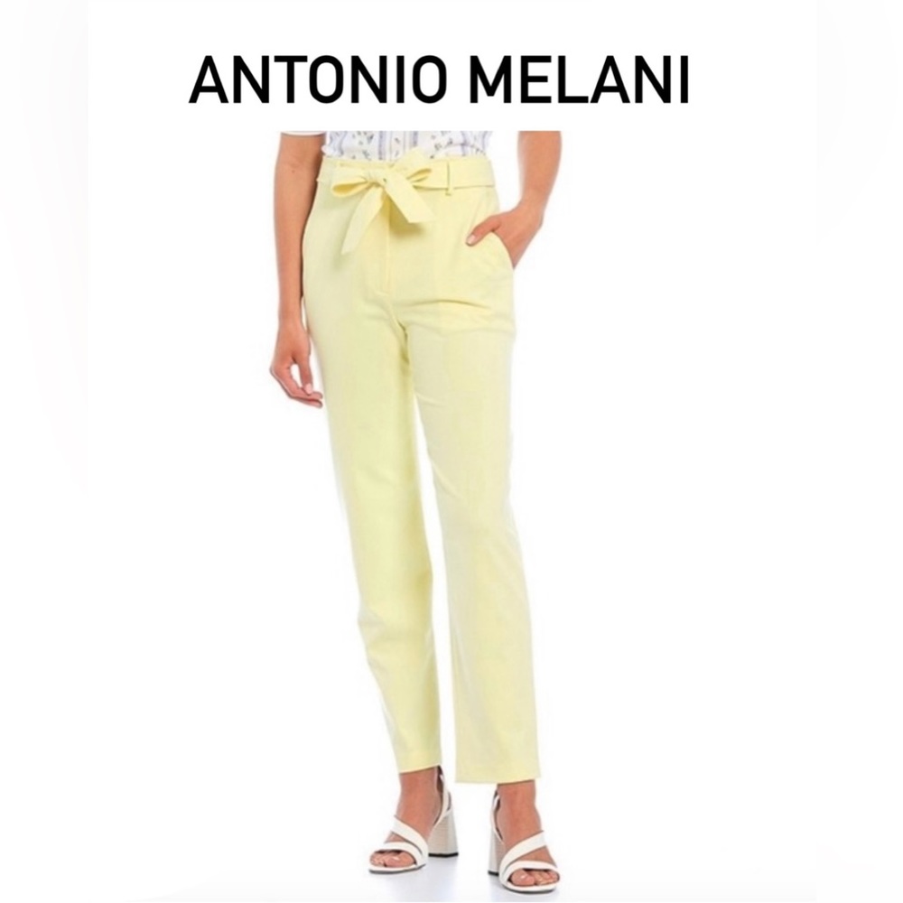 Antonio Melani Womens, Skinny Leg Yellow Pants Trousers.Sz;6